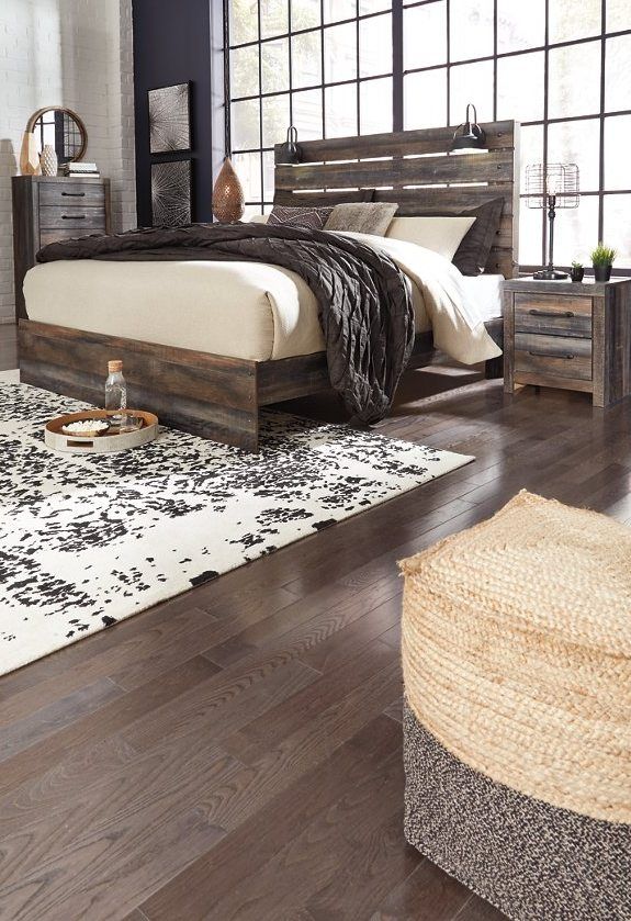 Signature Design by Ashley® Drystan Brown Queen Panel Bed-2