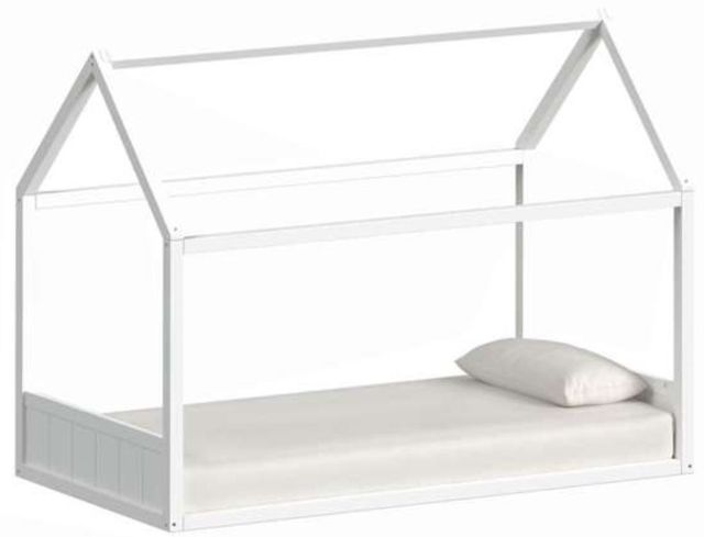 Elements International Sami White Youth Twin Bed-0