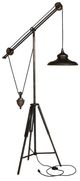 A & B Home Arris Black Balanced-Arm Tripod Floor Lamp-0