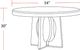Parker House® Escape 5-Piece Glazed Natural Oak Mirage Mist Dining Set with Caster Chairs-1