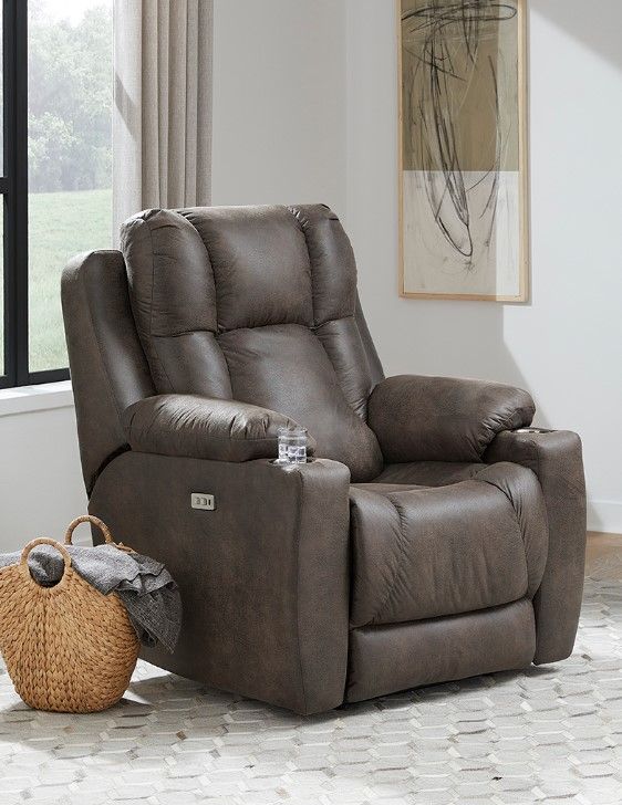Southern Motion™ Customizable Challenger Wall Hugger Power Big Man's Recliner with Headrest -1
