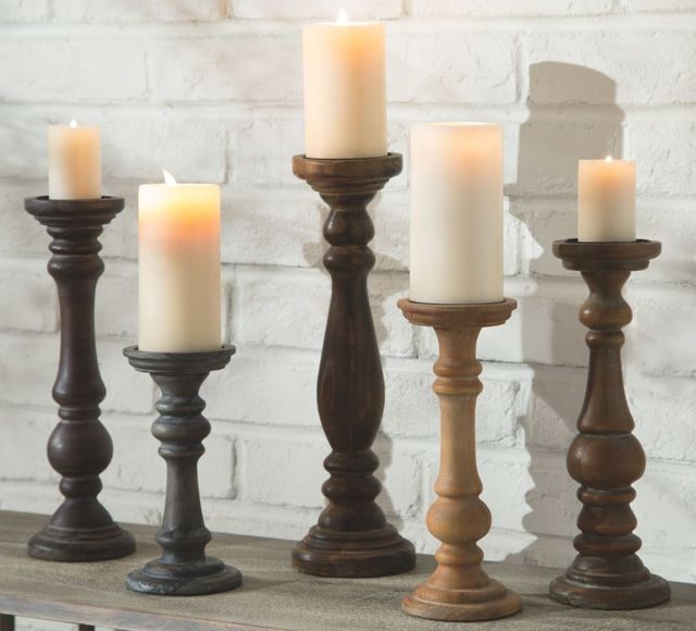 Signature Design by Ashley® Carston 5-Piece Multi-Color Candle Holder Set-1
