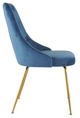 Mazin Furniture Plumeria Blue/Gold Dining Side Chair -2