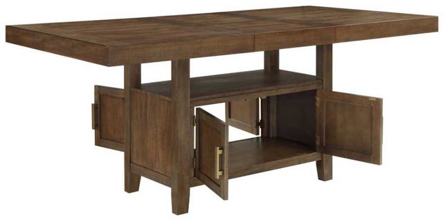 Steve Silver Co. Garland 5-Piece Distressed Toffee/Gray Counter Height Dining Table Set-3