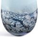 Giftcraft Blue/Silver/White Glass Vase-1