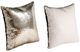 A & B Home 2-Piece Beige/Silver Throw Pillow Set-0