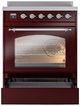 Ilve® Nostalgie II Series 30" Burgundy Pro Style Induction Range-2