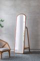 A & B Home Brown 72" Cloth Hanger Mirror-4