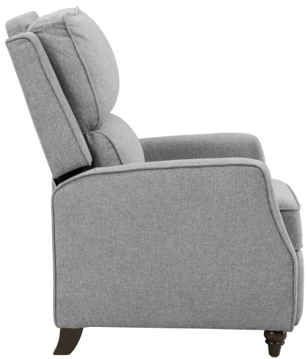 Homelegance® Loveland Gray Push Back Reclining Chair-3