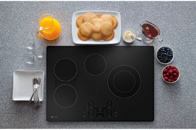 GE Profile™ 30" Black Built-In Electric Cooktop-4
