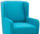 Powell® Lyric Teal Wingback Accent Chair-1