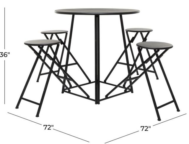 Deco Marche Black Dining Table-2