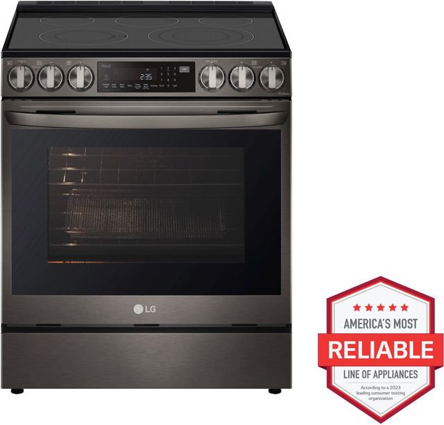 LG 30" Black Stainless Steel Slide-In Electric Range-1