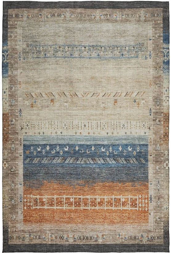 Dalyn™ Rug Company Karaj Brown 5'x8' Style 2 Area Rug-0