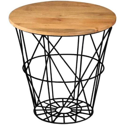 Jaipur Furniture Ravi Black/Brown Side Table-0