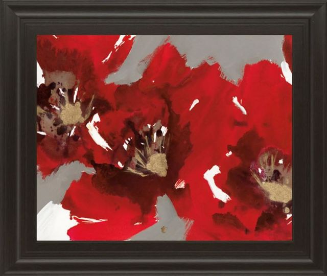Classy Art Poppy Forest I by N. Barnes Framed Print Wall Art-0