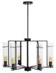 YHD Prairie Matte Black 6-Light Chandelier-0