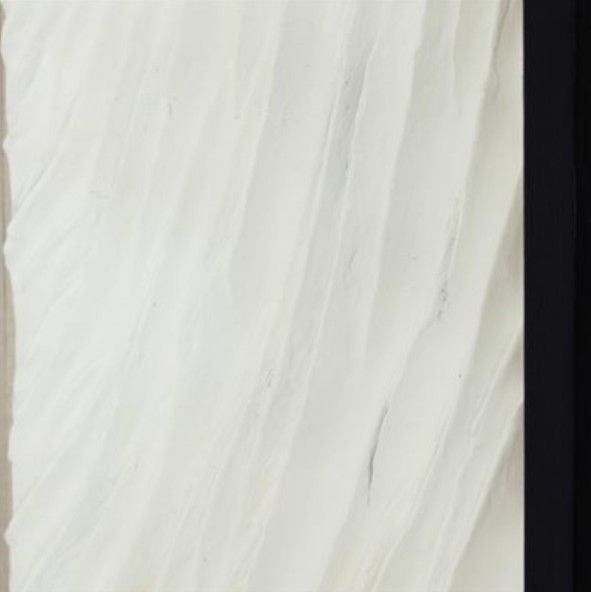 YHD White Textured Tranquility II 3D Wall Art-3