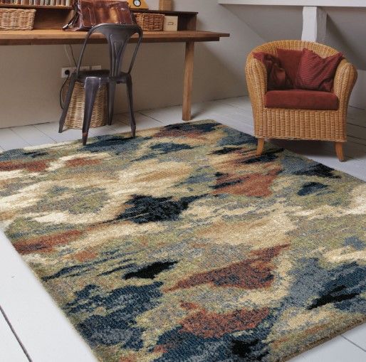 Orian Next Generation Diamond Heather Sunshine 5'x8' Area Rug-3