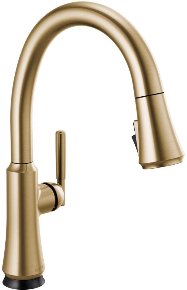 Delta Coranto® Champagne Bronze Single Handle Kitchen Faucet With Touch2O® Technology-0
