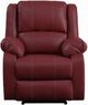 ACME Furniture Zuriel Red Manual Motion Rocker Recliner-2