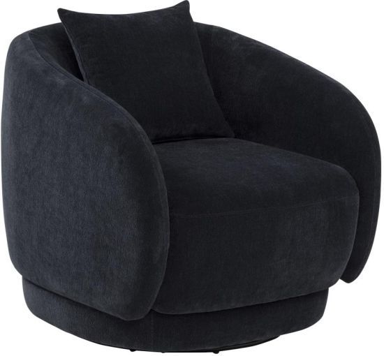 Coaster® Arnaud Navy Upholstered Swivel Accent Chair-0