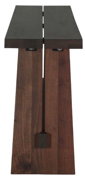 Home Trends & Design Piedmont Coffee Bean Console Table-3