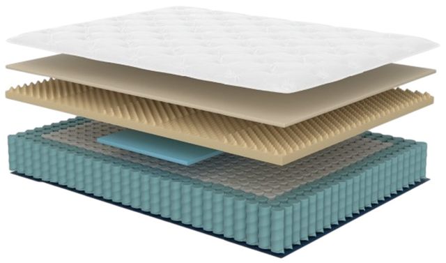 Symbol® Hybrid Jingle 10" Wrapped Coil Firm Euro Top Queen Mattress in a Box-2