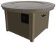 Telescope Casual 3F4J Boardwalk Rustic Top Aluminum 42" Outdoor Fire Table with Beechwood Base-0