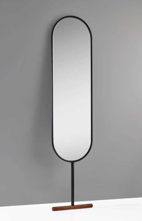 Adesso® Willy Black Leaning Mirror-2