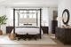 Hooker® Furniture Retreat Black Sand/Neo Cream King Upholstered Canopy Bed-1