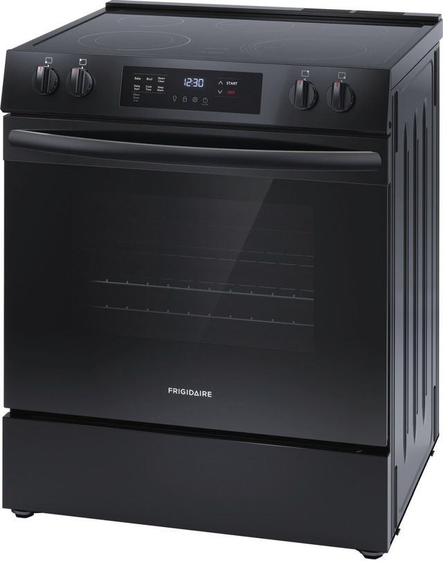 Frigidaire® 30" Black Slide-In Electric Range with Steam Clean-3
