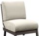 Homecrest™ Outdoor Living Customizable Revive Modular Aluminum/Fabric Outdoor Armless Center Chat Chair-1