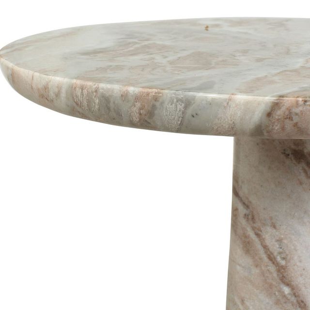 Uttermost® Shura Earthy Rust/Warm Brown Marble Indoor-Outdoor Accent Table-3