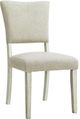 Elements International Bette White Upholstered Dining Side Chair-0