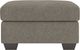 Benchcraft® Triston-Peaks Suede Ottoman-2