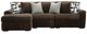 Signature Design by Ashley® Midnight-Madness 3-Piece Chocolate Left-Arm Facing Chaise Sectional-0
