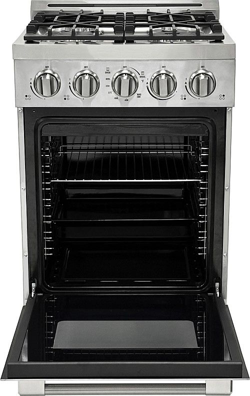 Unique® Appliances Classic Retro 24" Stainless Steel Slide-In Propane Gas Range-1