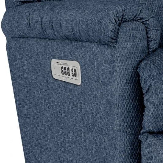 La-Z-Boy® Pinnacle Navy Power Wall Recliner with Headrest and Lumbar-3