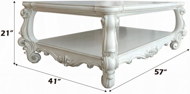 ACME Furniture Versailles Bone White Coffee Table-2