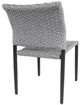 CabanaCoast® Customizable Stellan Aluminum/Natural Fiber Outdoor Dining Side Chair-2