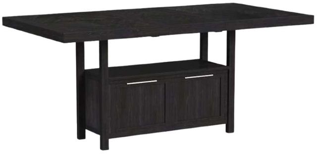Elements International Transcend 5-Piece Charcoal Counter Height Dining Set-1