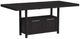 Elements International Transcend 5-Piece Charcoal Counter Height Dining Set-1