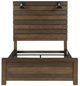 Mazin Furniture Conway Antique Brown Eastern King Bed-2