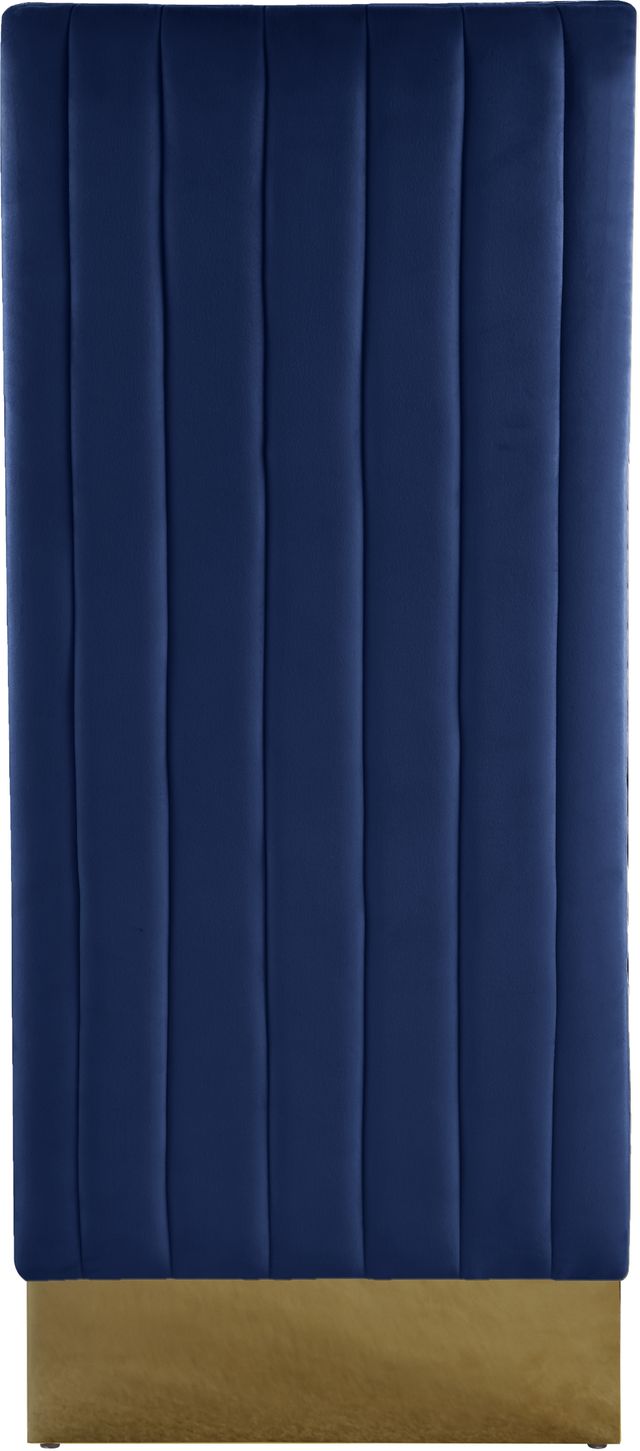 Meridian Furniture Porsha Navy/Gold Velvet Dining Chair-1