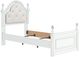Signature Design by Ashley® Maylilly White Youth Twin Upholstered Panel Bed-0
