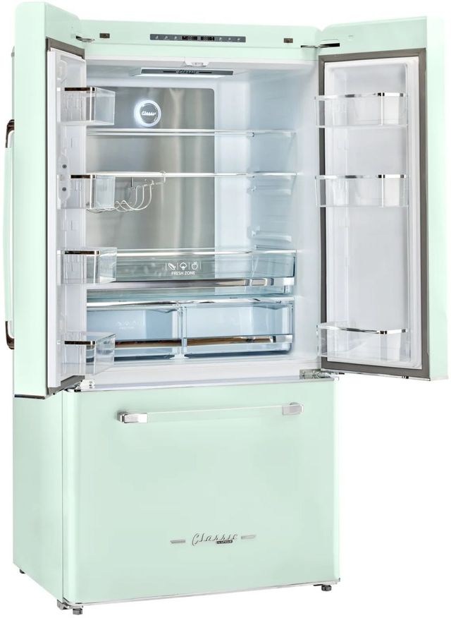 Unique® Appliances 36" 21.4 Cu. Ft. Summer Mint Green Counter Depth French Door Refrigerator-1