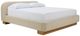 American Leather® Customizable Castiel Fabric King Upholstered Panel Bed-0