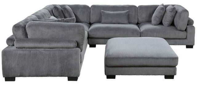 Homelegance® Traverse 6-Piece Gray Modular Sectional with Ottoman-2