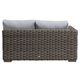 Ratana Cubo Creamy Oak/Pearl Grey 2-Seater Left Arm-3